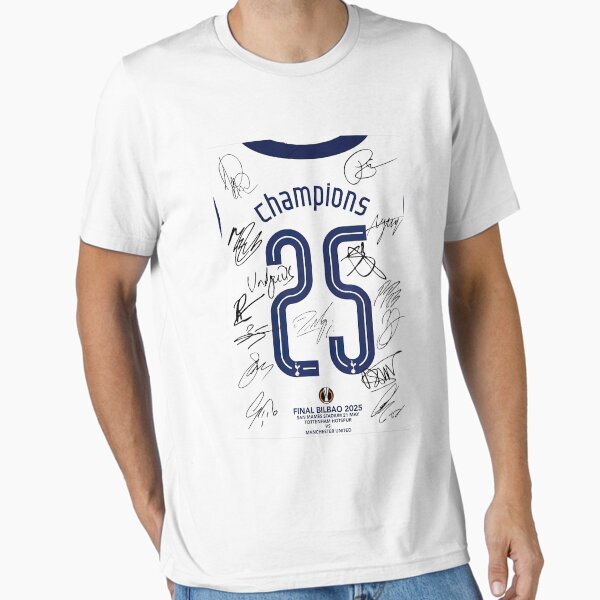 Vista previa del artículo con la obra «Plantilla de la Copa Europa 2025 Firmas del Tottenham», diseñado y vendido por Celestia1l24.