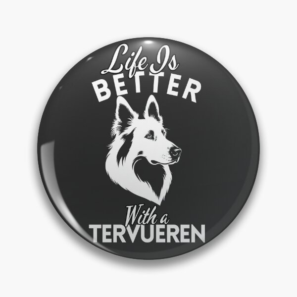 Item preview, Life Is Better With a Tervuren – Minimalist Belgian Shepherd Design designed and sold by GoodyPaws.