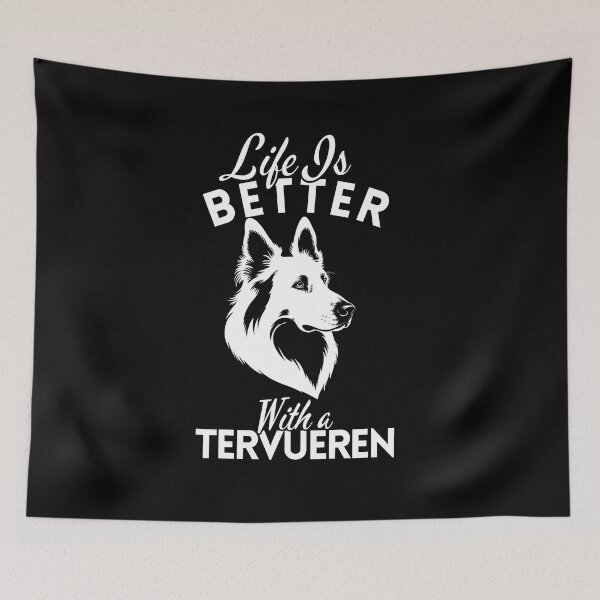 Item preview, Life Is Better With a Tervuren – Minimalist Belgian Shepherd Design designed and sold by GoodyPaws.