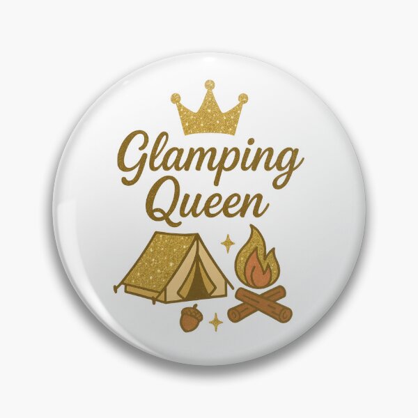 Item preview, Glamping Queen – Glittery Camping Design for Stylish Outdoor Lovers designed and sold by DJCApparel.