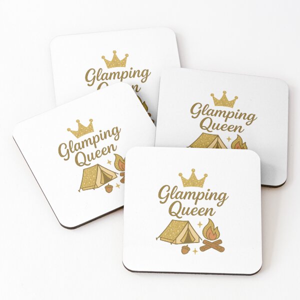 Item preview, Glamping Queen – Glittery Camping Design for Stylish Outdoor Lovers designed and sold by DJCApparel.