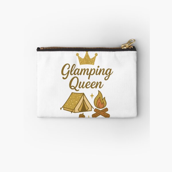 Item preview, Glamping Queen – Glittery Camping Design for Stylish Outdoor Lovers designed and sold by DJCApparel.