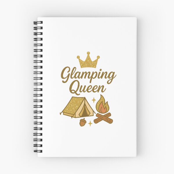 Item preview, Glamping Queen – Glittery Camping Design for Stylish Outdoor Lovers designed and sold by DJCApparel.