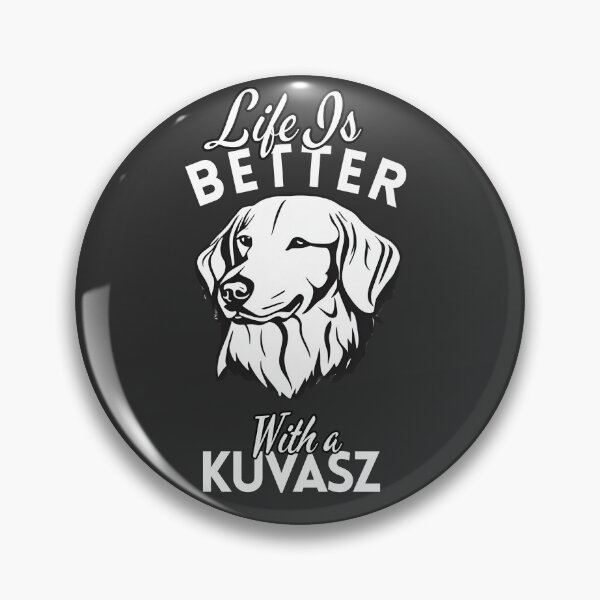 Item preview, Life Is Better With a Kuvasz – Minimalist Hungarian Shepherd Design designed and sold by GoodyPaws.