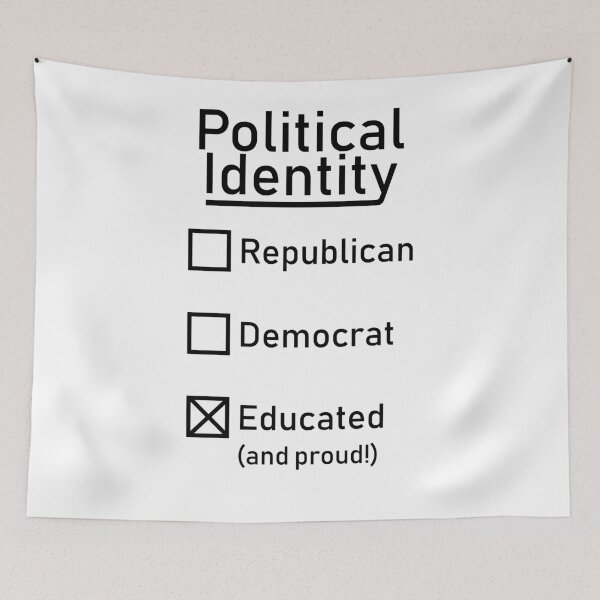 Item preview, Educated Identity tick box design designed and sold by GetItGiftIt.