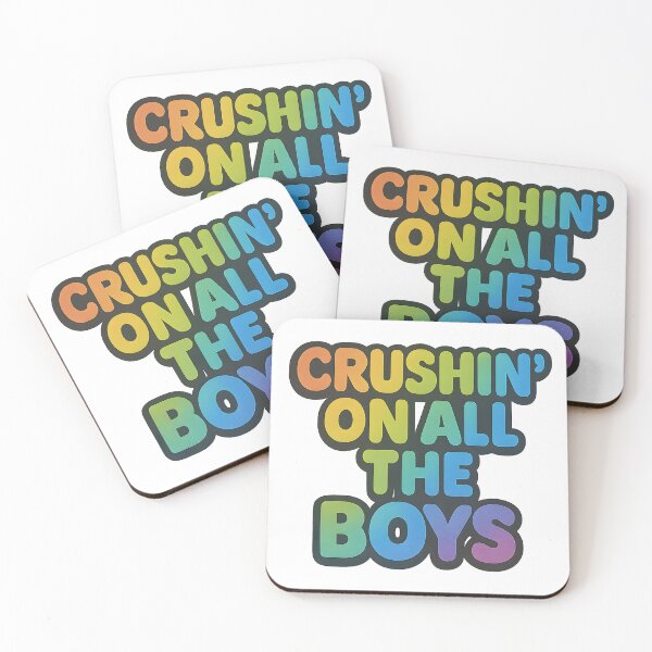 Item preview, Crushin' On All The Boys – Rainbow Text Design designed and sold by Haus Of Sin.
