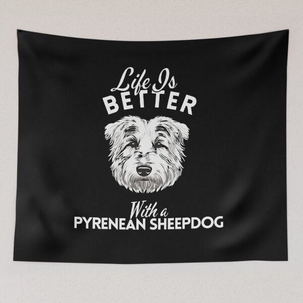 Item preview, Life Is Better With a Pyrenean Sheepdog – Minimalist Herding Dog Design designed and sold by GoodyPaws.