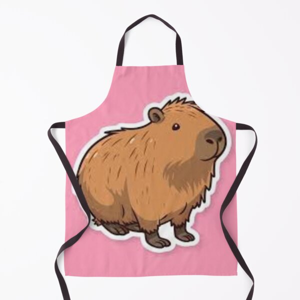 Item preview, Fluffy Cartoon Capybara Art designed and sold by Capybros.