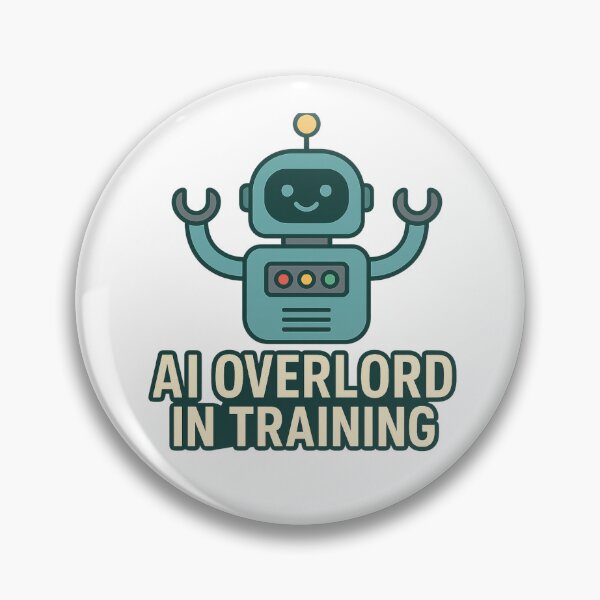 Item preview, AI Overlord in Training – Funny Tech Robot Design designed and sold by DJCApparel.