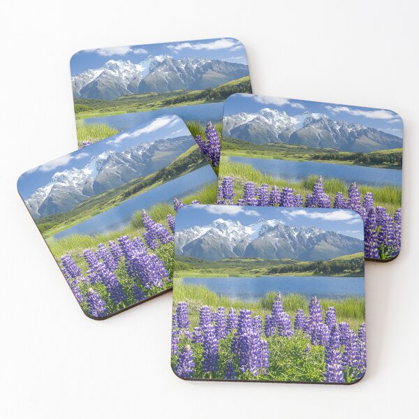 Item preview, Stunning Lakeside View with Majestic Mountains designed and sold by Artessie.