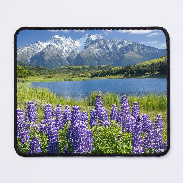 Item preview, Stunning Lakeside View with Majestic Mountains designed and sold by Artessie.