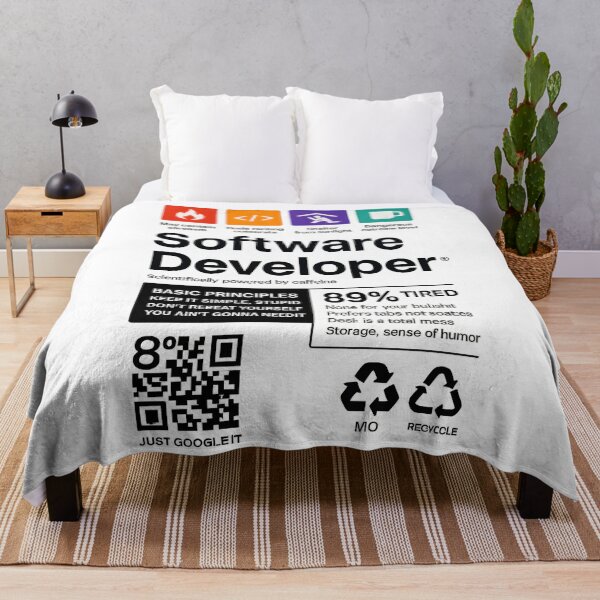 Item preview, SOFTWARE DEVELOPER LABEL  designed and sold by Uglyandcute.