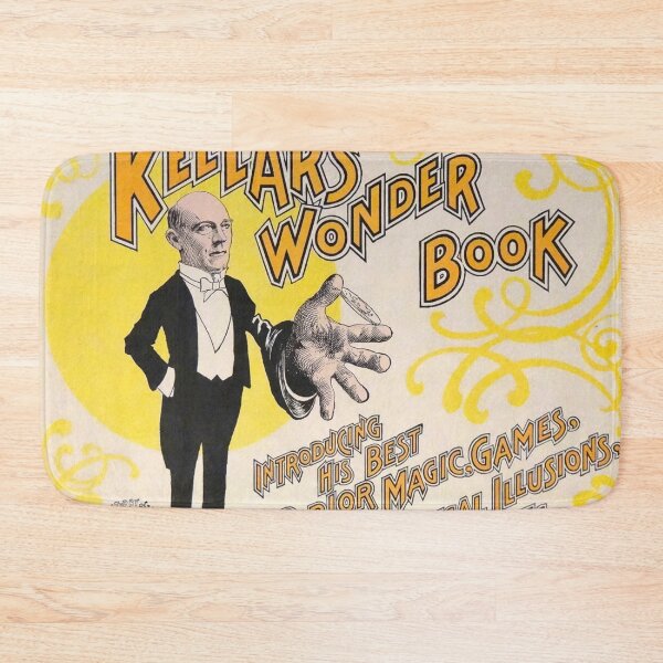 Item preview, Kellars Wonder Book vintage magic poster art designed and sold by Vintage Designs +.