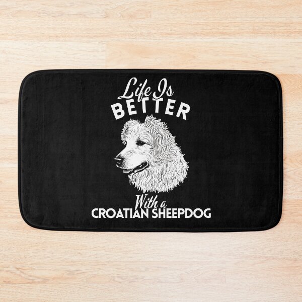 Item preview, Life Is Better With a Croatian Sheepdog – Minimalist Herding Dog Design designed and sold by GoodyPaws.