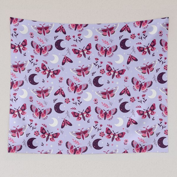Item preview, pattern with magical night butterflies designed and sold by burbura.