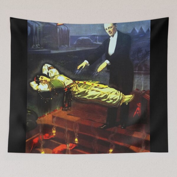 Item preview, Vintage Kellar Levitation magic poster retro magician art designed and sold by Vintage Designs +.