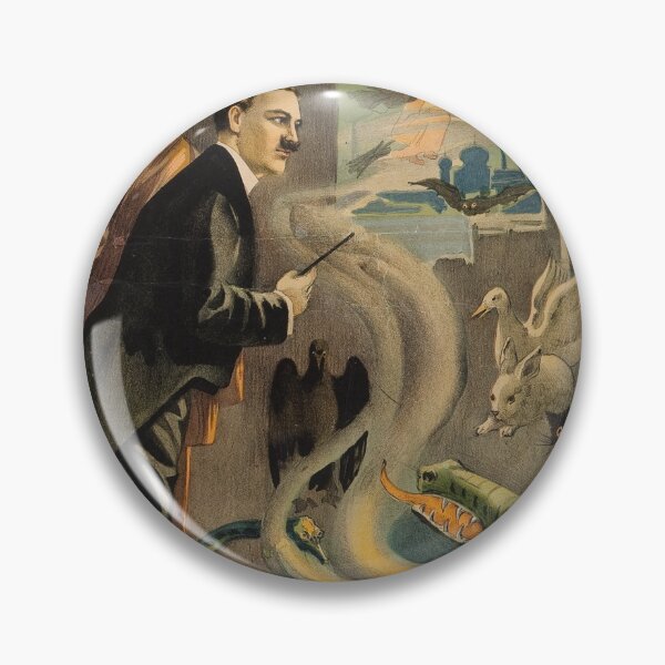 Item preview, Brush king of Wizards Vintage magic magician poster art designed and sold by Vintage Designs +.