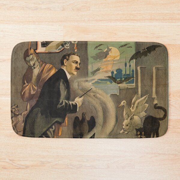 Item preview, Brush king of Wizards Vintage magic magician poster art designed and sold by Vintage Designs +.