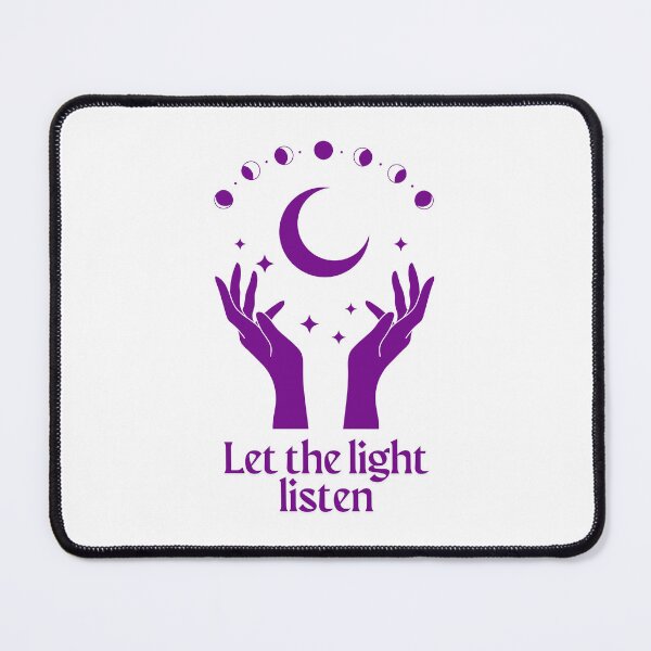 Item preview, Let the Light Listen – Celestial Hands & Moon Phases Design designed and sold by ARTEMBASSY.