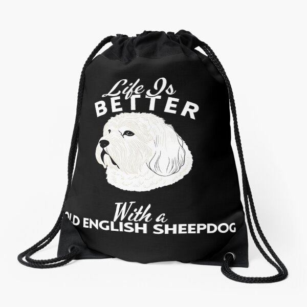 Item preview, Life Is Better With an Old English Sheepdog – Minimalist Herding Dog Design designed and sold by GoodyPaws.