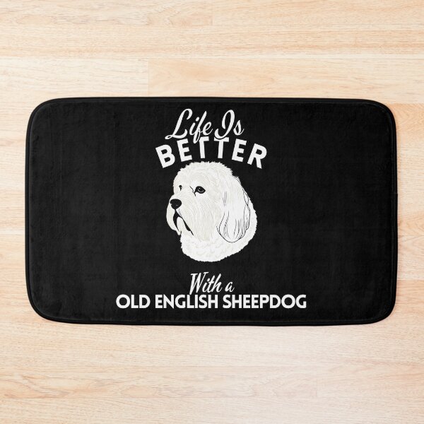Item preview, Life Is Better With an Old English Sheepdog – Minimalist Herding Dog Design designed and sold by GoodyPaws.