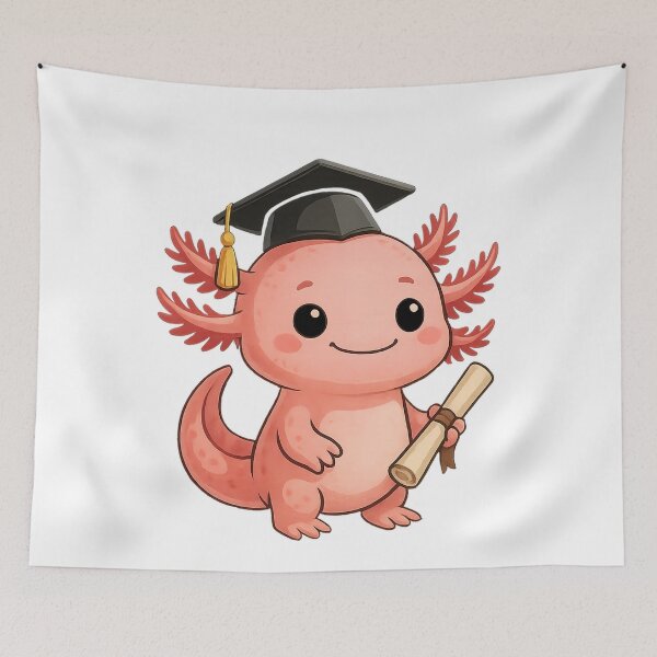 Item preview, Cute Axolotl Graduation Class of 2025 Kawaii Cool Style designed and sold by CoolCreative.