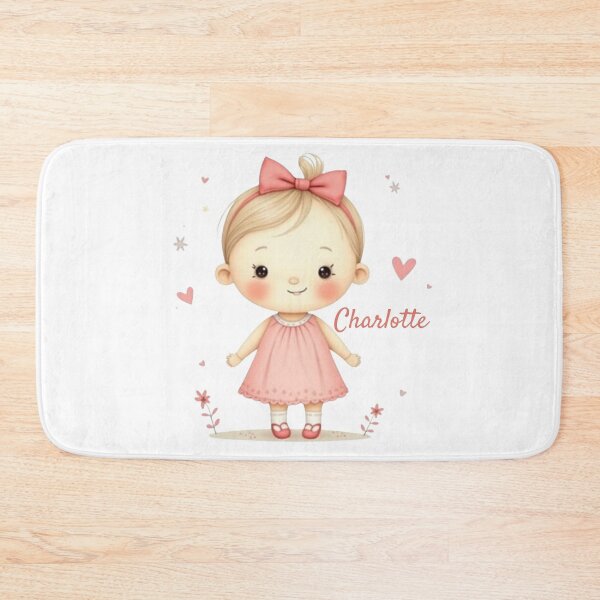 Item preview, Charlotte Girl Name – Cute Doll Illustration in Pastel Style designed and sold by daila70.