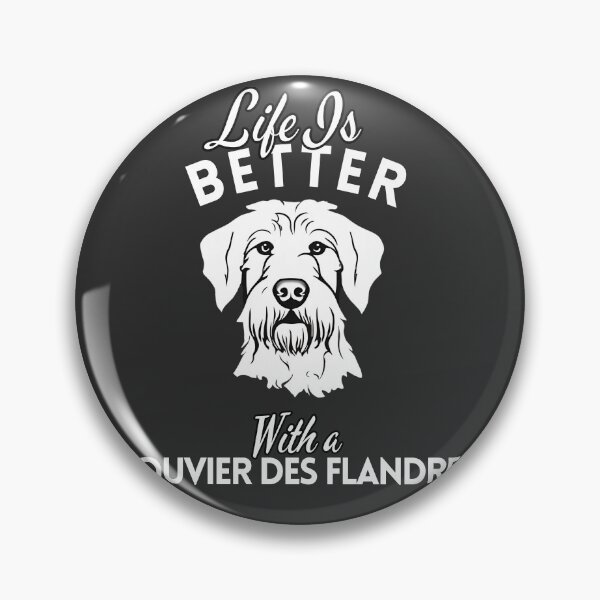 Item preview, Life Is Better With a Bouvier des Flandres – Minimalist Herding Dog Design designed and sold by GoodyPaws.