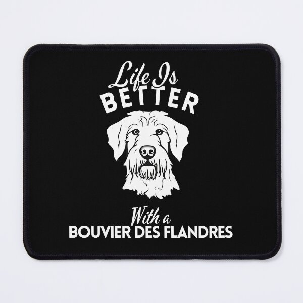 Item preview, Life Is Better With a Bouvier des Flandres – Minimalist Herding Dog Design designed and sold by GoodyPaws.