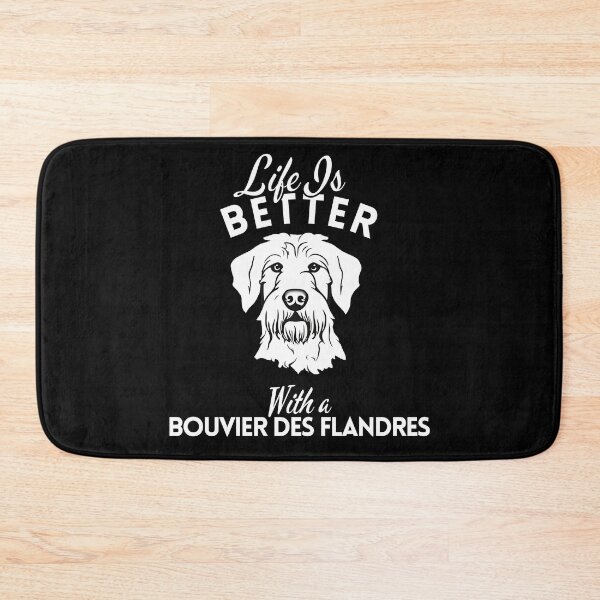 Item preview, Life Is Better With a Bouvier des Flandres – Minimalist Herding Dog Design designed and sold by GoodyPaws.