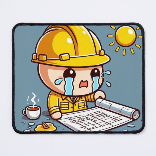 Item preview, Crying Civil Engineer – Blueprint Breakdown Funny Design designed and sold by Alryan_Store.