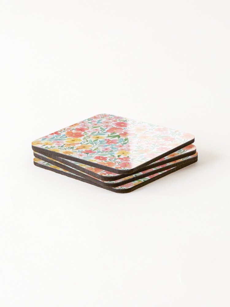 Thumbnail 4 of 5, Coasters (Set of 4), Flowers Blooming In Spring designed and sold by CoolPixels.