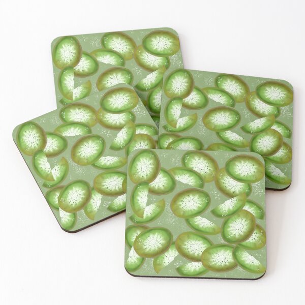 Item preview, Kiwi slices with water drops designed and sold by Martapp.