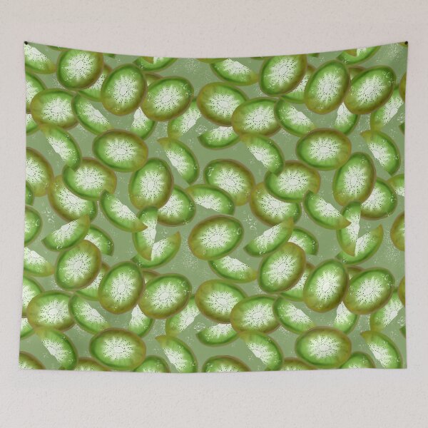 Item preview, Kiwi slices with water drops designed and sold by Martapp.