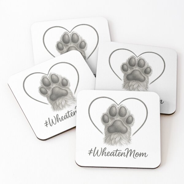 Artikelvorschau, #WheatenMom – Liebevolles Pfoten-Herz Design für Wheaten Terrier Fans entworfen und verkauft von Globuwear.