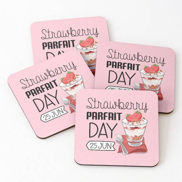 Item preview, 25 June Strawberry Parfait Day - Wacky Holidays designed and sold by ChemicalXShop.
