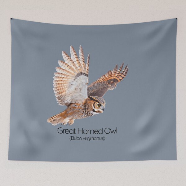 Item preview, Great Horned Owl – The Silent Sentinel of the Night designed and sold by The Digital Compass.