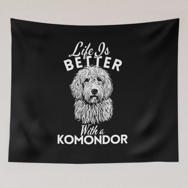 Item preview, Life Is Better With a Komondor Mom – Minimalist Hungarian Sheepdog Design designed and sold by GoodyPaws.