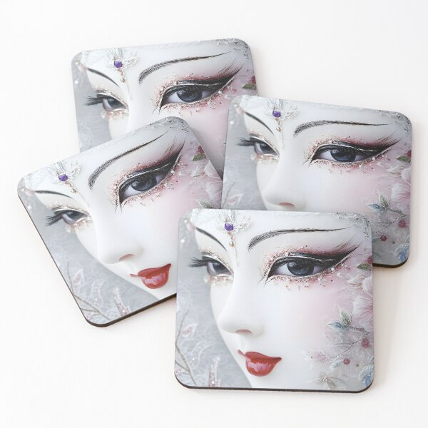 Item preview, Elegant Artistry of a Beautiful Masked Face Design designed and sold by Artessie.