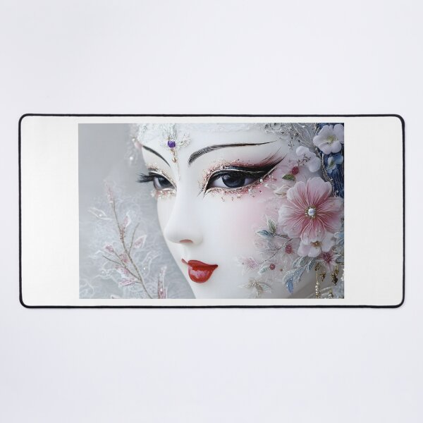 Item preview, Elegant Artistry of a Beautiful Masked Face Design designed and sold by Artessie.