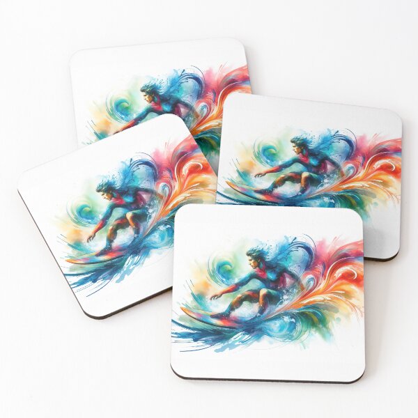 Item preview, Surfer in watercolor designed and sold by paulrommer.