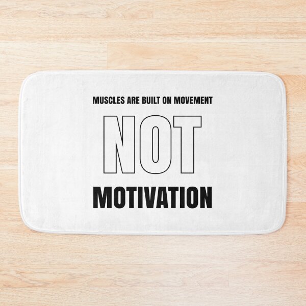 Item preview, Muscles Are Built on Movement Not Motivation | Discipline Over Excuses Gym Quote designed and sold by MONTRIS.