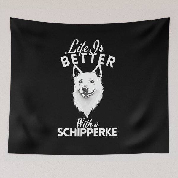 Item preview, Life Is Better With a Schipperke – Minimalist Belgian Dog Design designed and sold by GoodyPaws.