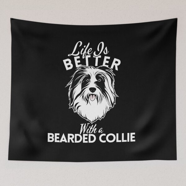 Item preview, Life Is Better With a Bearded Collie – Minimalist Herding Dog Design designed and sold by GoodyPaws.