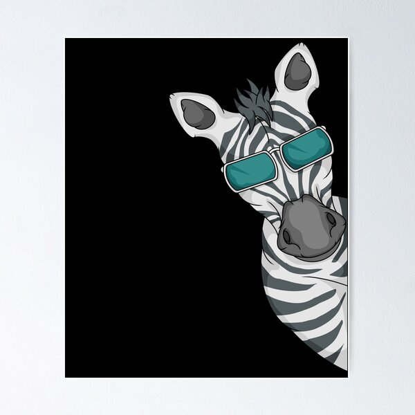 Item preview, Cool Zebra With Sunglasses Africa Gifts Safari Kids Zebra designed and sold by DSWShirts.