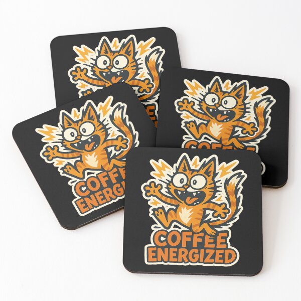 Item preview, Coffee Energized – Hyper Cat Chaos Mode designed and sold by sekrecja.