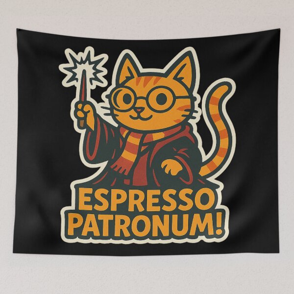 Item preview, Espresso Patronum – Magical Coffee Awakening designed and sold by sekrecja.