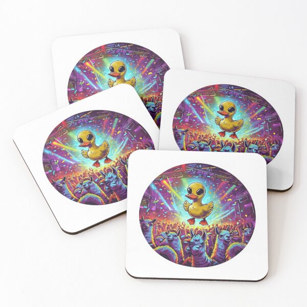 Item preview, Alien Duck Crowd-Surfing Over Llamas – Viral Drop 2025 designed and sold by Imaginarium of Chaos falcon88 .