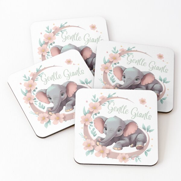 Item preview,  Retro Baby Elephant  Relaxing - Gentle Giant designed and sold by Frame of Mind .