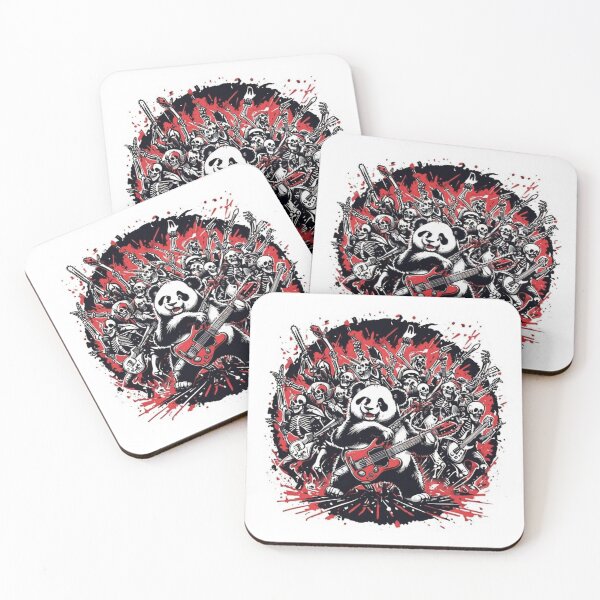 Item preview, Panda Motosierra liderando una banda de esqueletos – Viral Drop 2025 designed and sold by Imaginarium of Chaos falcon88 .